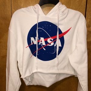 Cropped NASA Hoodie M
